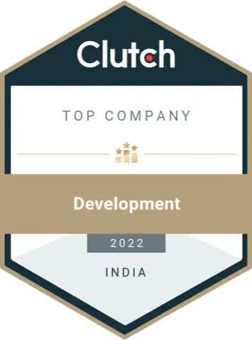 Clutch award: Top Company: Development, India, 2022
